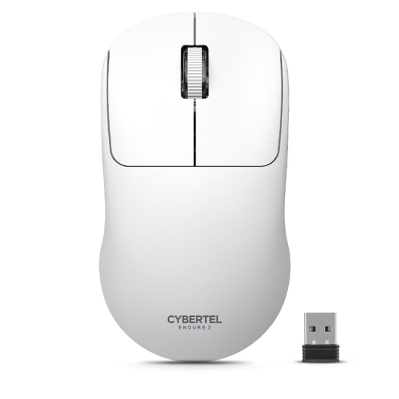 CYBERTEL - Mouse Inalambrico ENDURE 2 BLACK CYB M702N-2M BT WIFI BLANCO CYBERTEL