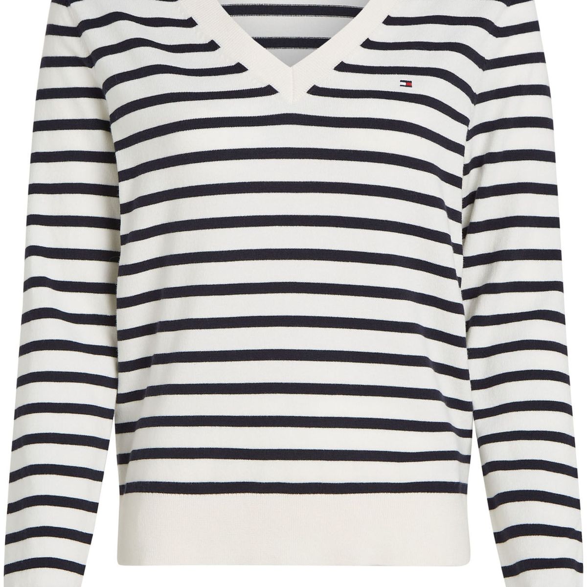 TOMMY HILFIGER - SWEATER CO JERSEY STITCH V-NK SWEATER
