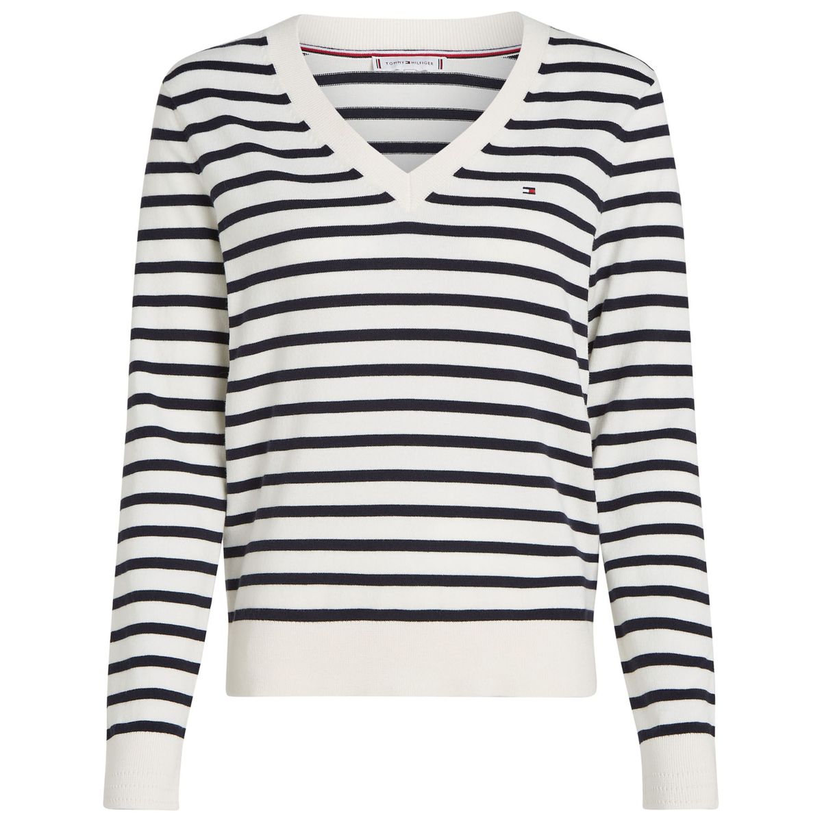 TOMMY HILFIGER - SWEATER CO JERSEY STITCH V-NK SWEATER