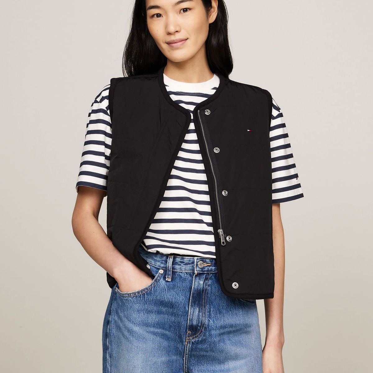 TOMMY HILFIGER - CHALECO JERSEY LINED VEST