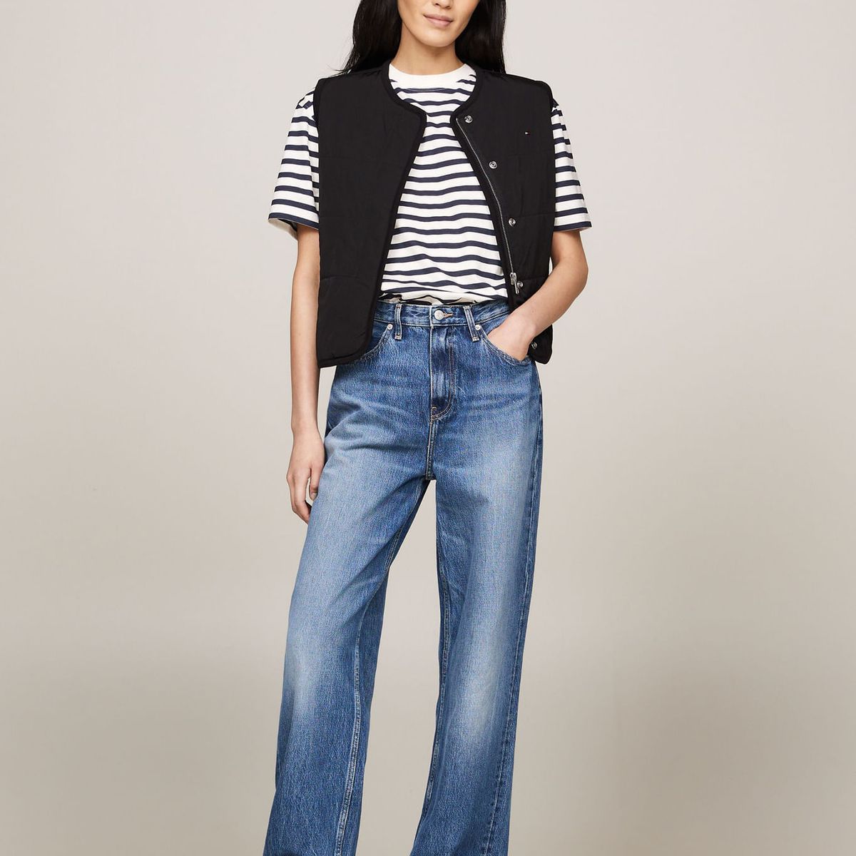 TOMMY HILFIGER - CHALECO JERSEY LINED VEST