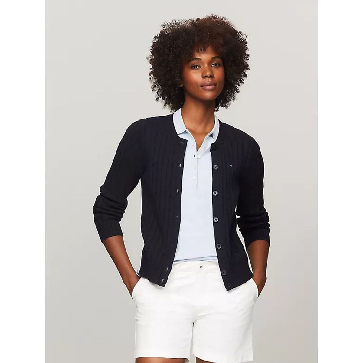 TOMMY HILFIGER - SWEATER W JAMIE CARDIGAN LS