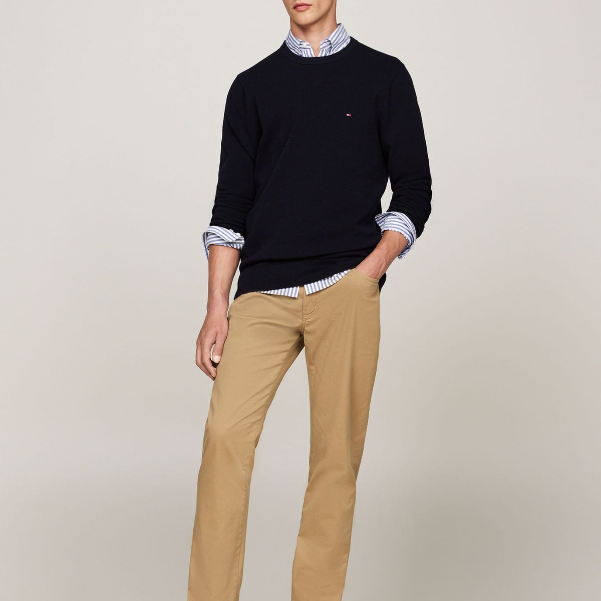 TOMMY HILFIGER - SWEATER ESSENTIAL STRUCTURE CREW NECK