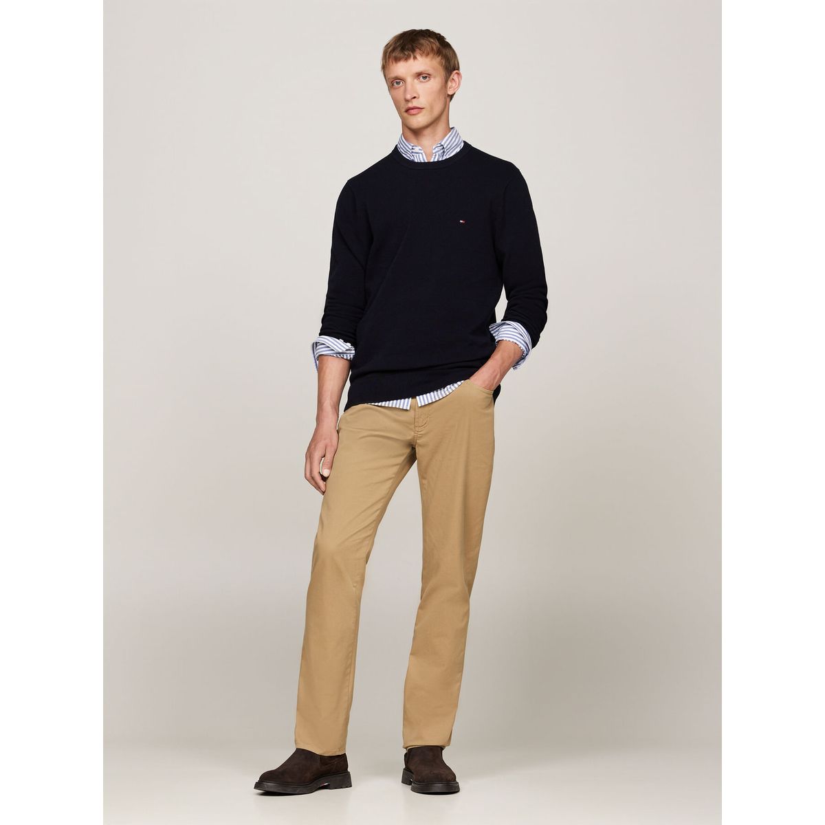 TOMMY HILFIGER - SWEATER ESSENTIAL STRUCTURE CREW NECK