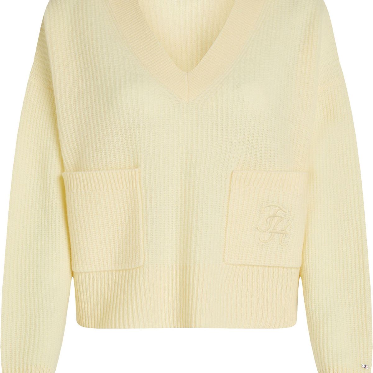 TOMMY HILFIGER - SWEATER TH SCRIPT SOFT WOOL V-NK SWT
