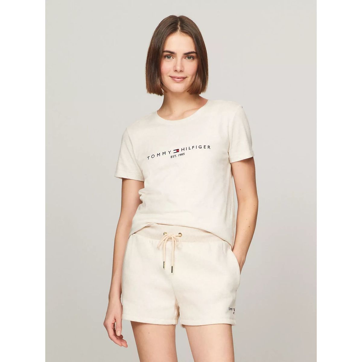 TOMMY HILFIGER - CAMISETA W TH ESS HILFIGER C-NK TEE SS