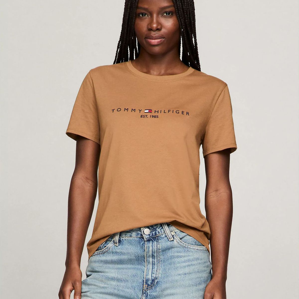 TOMMY HILFIGER - CAMISETA W TH ESS HILFIGER C-NK TEE SS