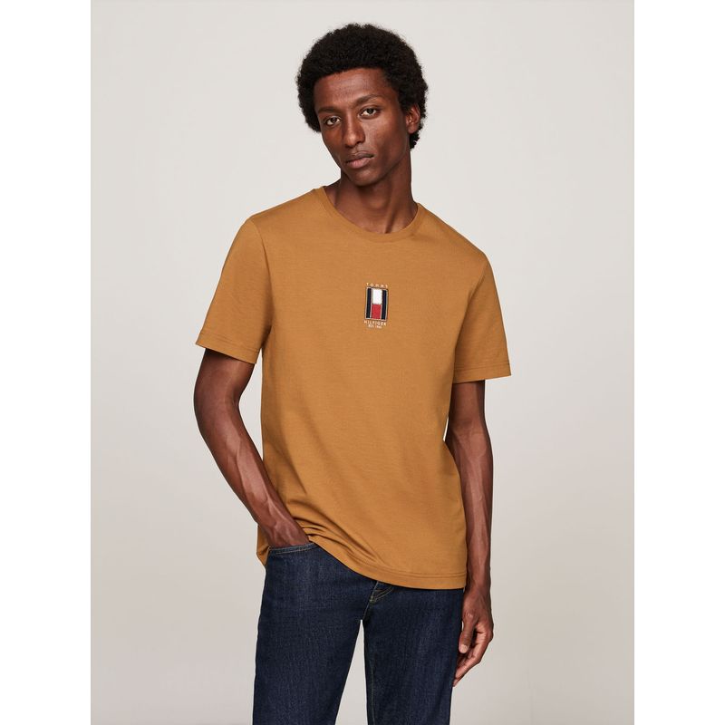 TOMMY HILFIGER - CAMISETA M/C VERTICAL FLAG TEE TH
