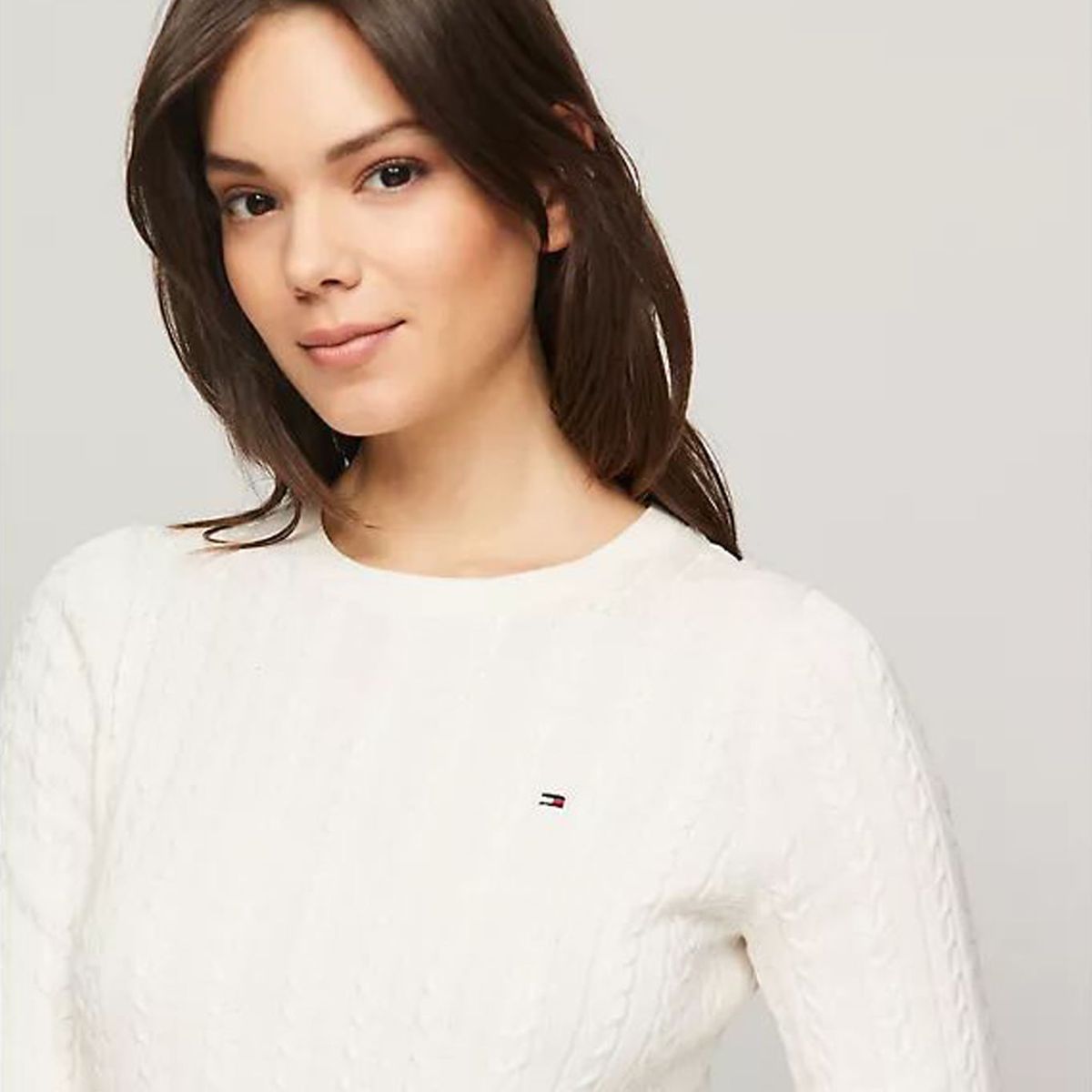 TOMMY HILFIGER - SWEATER W JENNY CABLE LS TH