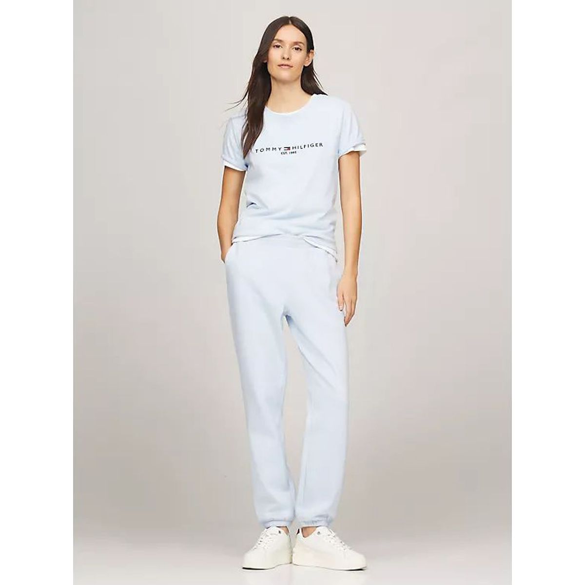 TOMMY HILFIGER - CAMISETA W TH ESS HILFIGER C-NK TEE SS