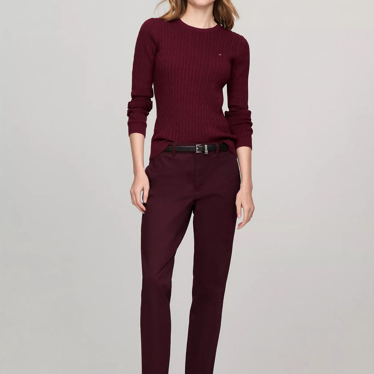 TOMMY HILFIGER - SWEATER W JENNY CABLE LS