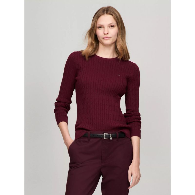 TOMMY HILFIGER - SWEATER W JENNY CABLE LS