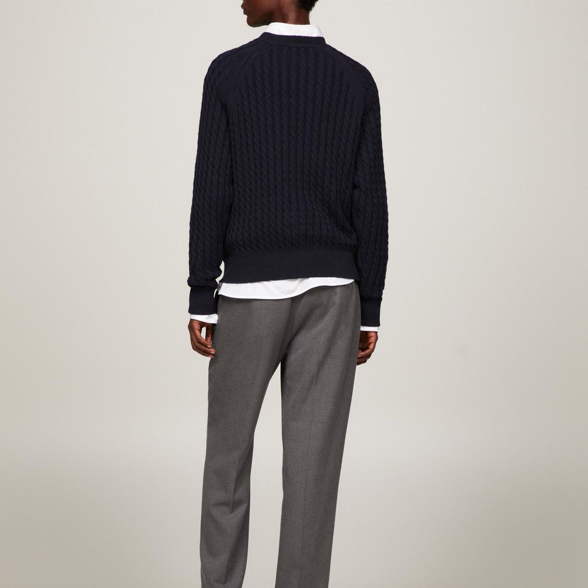 TOMMY HILFIGER - SWEATER CO CABLE C-NK SWEATER
