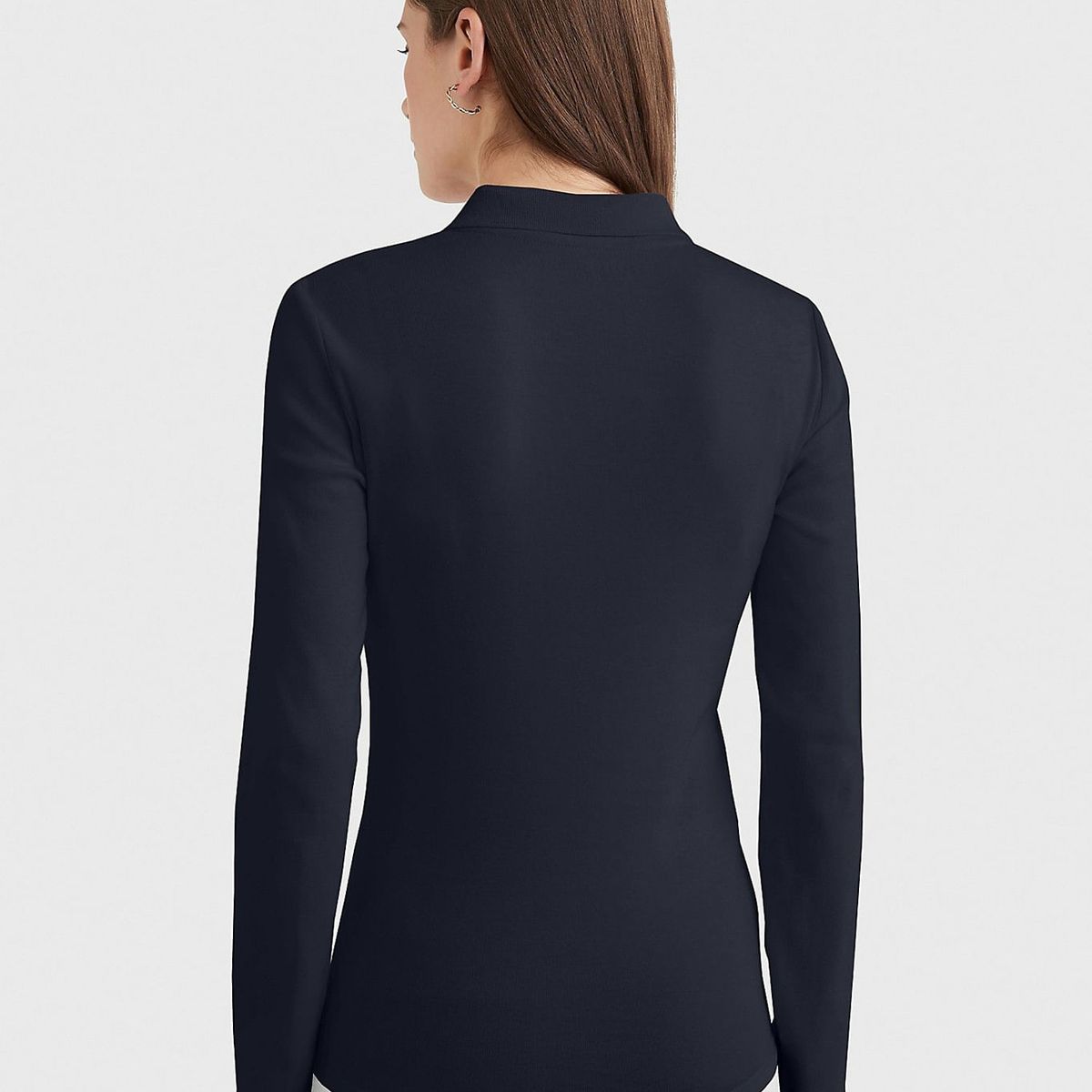 TOMMY HILFIGER - POLO W LS MANGO ZIP POLO TH