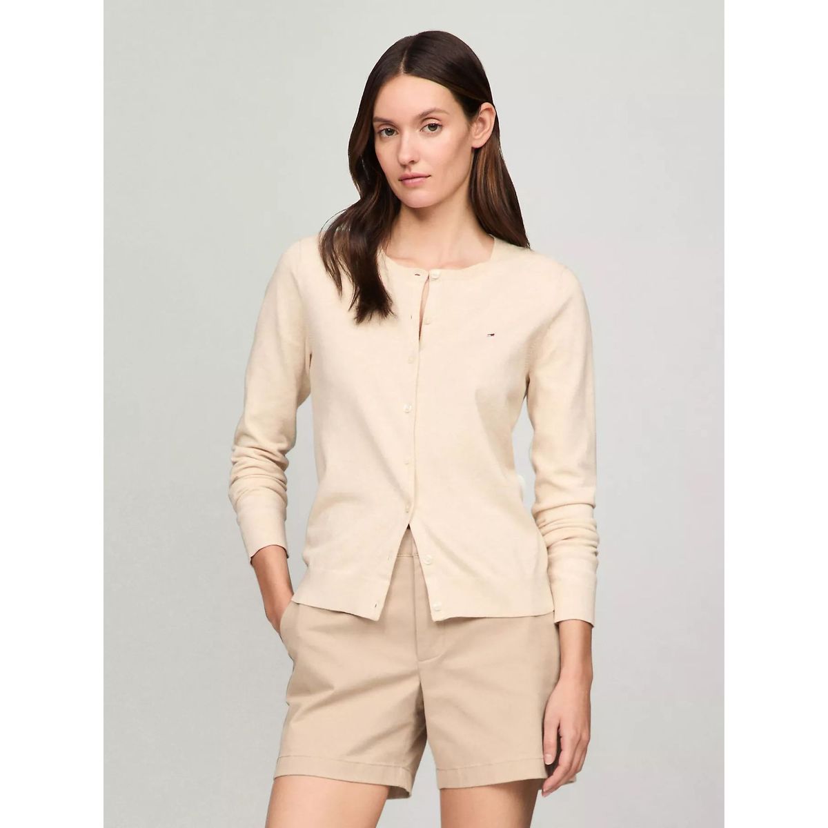 TOMMY HILFIGER - SWEATER W HERITAGE BUTTON UP CARDIGAN