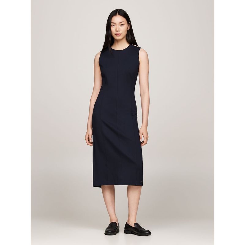TOMMY HILFIGER - VESTIDO PUNTO SLEEVELESS BODYCON DRESS