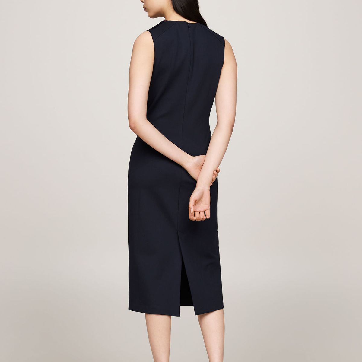 TOMMY HILFIGER - VESTIDO PUNTO SLEEVELESS BODYCON DRESS