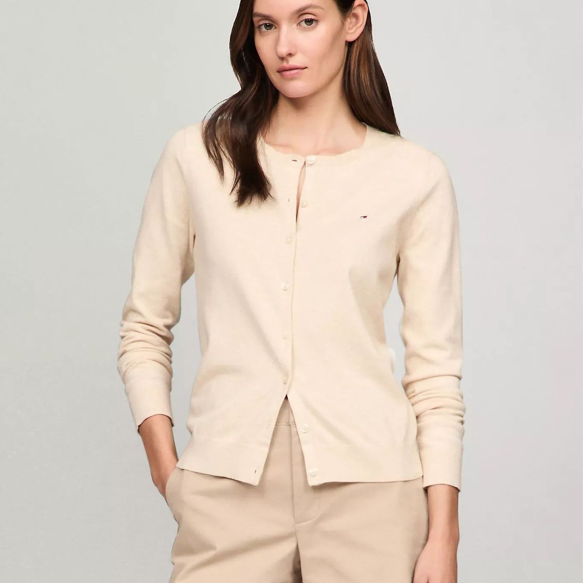 TOMMY HILFIGER - SWEATER W HERITAGE BUTTON UP CARDIGAN