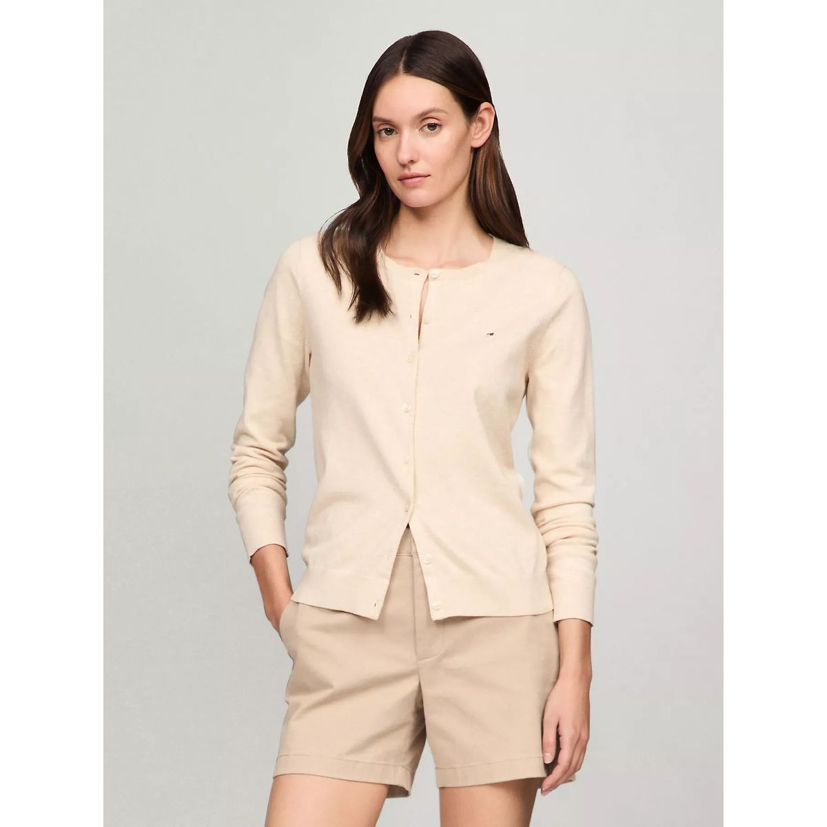 TOMMY HILFIGER - SWEATER W HERITAGE BUTTON UP CARDIGAN