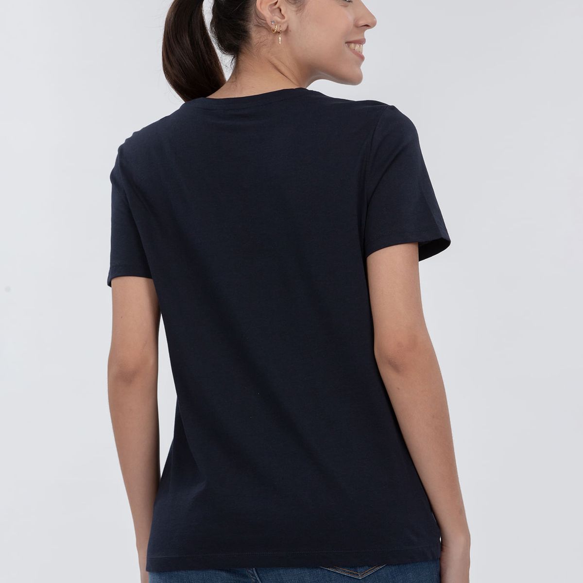 TOMMY HILFIGER - CAMISETA W CREW CORPORATE LOGO TEE TH