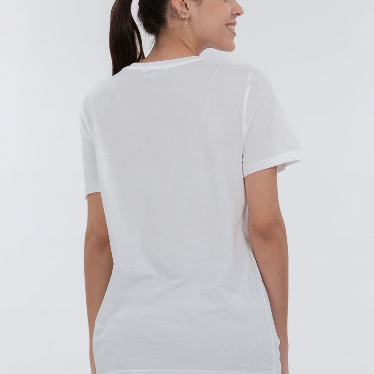 TOMMY HILFIGER - CAMISETA W CREW CORPORATE LOGO TEE TH