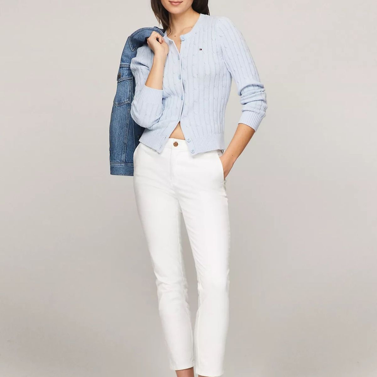 TOMMY HILFIGER - SWEATER W JAMIE CARDIGAN LS