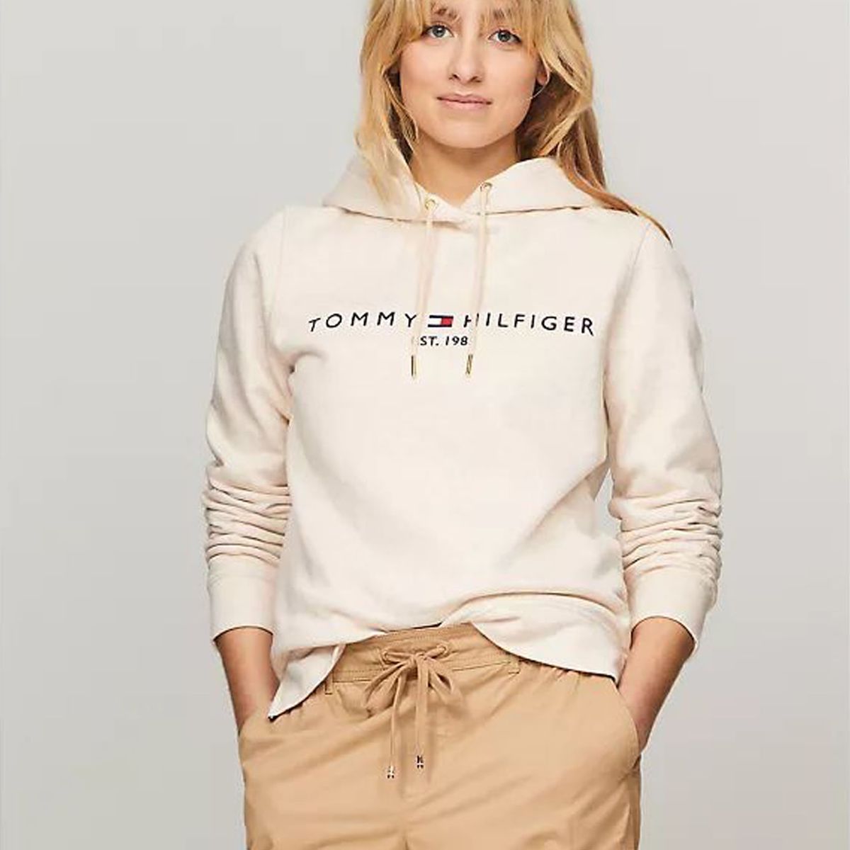 TOMMY HILFIGER - SWEATSHIRT W TH ESS HILFIGER FLEECE HOODI