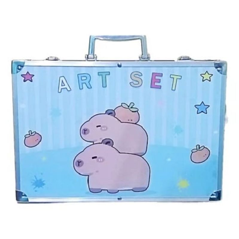 GENERICO - Set de Arte Maleta Capibara 145 Piezas - GENERICO