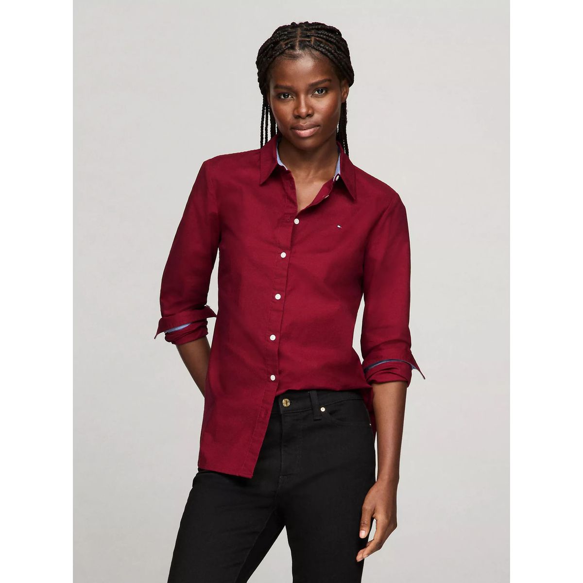 TOMMY HILFIGER - BLUSA W HERITAGE REGULAR FIT SHIRT TH