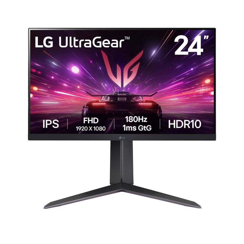 LG - Monitor Gamer LG UltraGear 24GS65F‑B Pivoteable 24 IPS FHD 180Hz 1ms