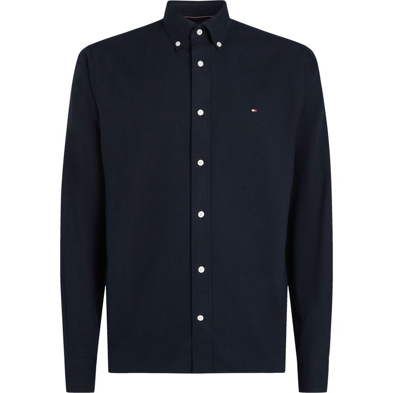 TOMMY HILFIGER - CAMISA WCC HERRINGBONE SOLID RF SHIRT TH