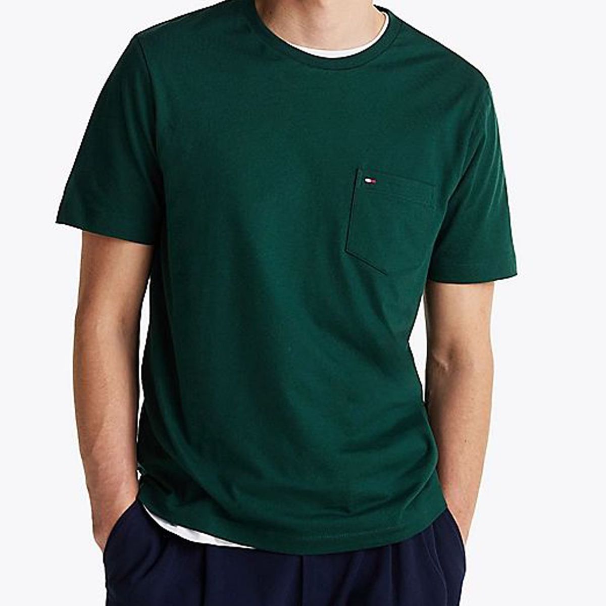 TOMMY HILFIGER - CAMISETA M/C ESSENTIAL SOLID POCKET TEE