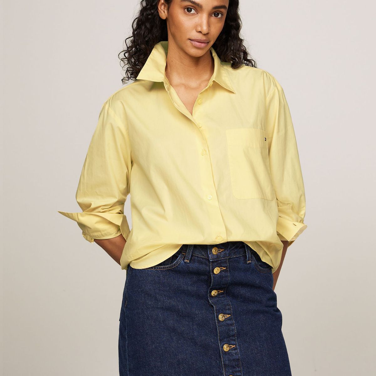TOMMY HILFIGER - BLUSA ESS POPLIN EASY FIT SHIRT TH