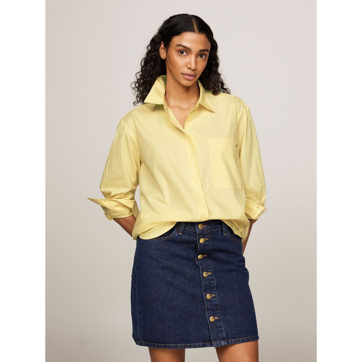 TOMMY HILFIGER - BLUSA ESS POPLIN EASY FIT SHIRT TH
