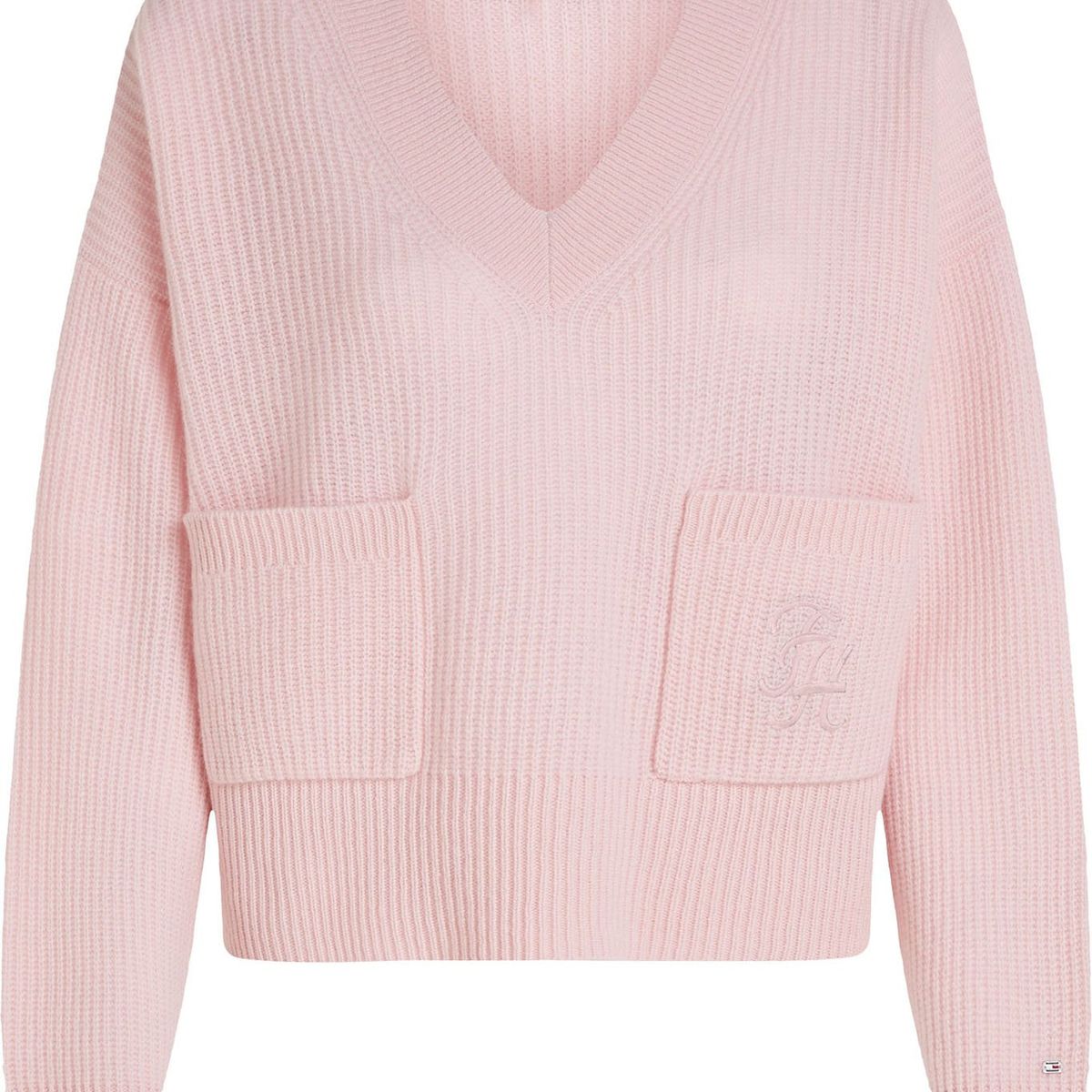 TOMMY HILFIGER - SWEATER TH SCRIPT SOFT WOOL V-NK SWT TH