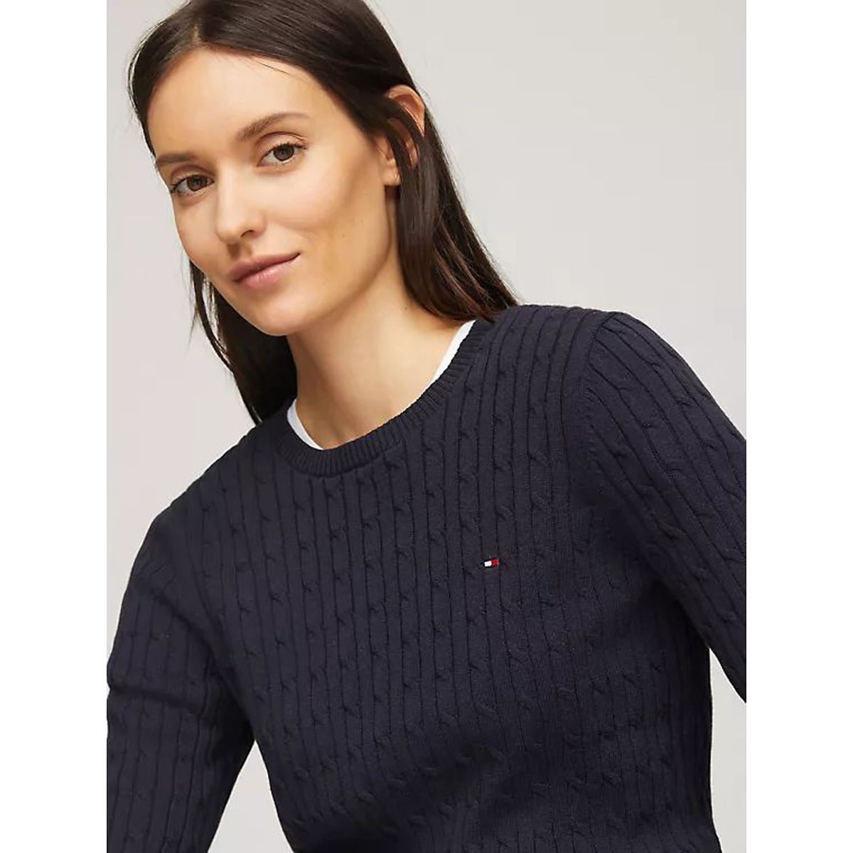 TOMMY HILFIGER - SWEATER W JENNY CABLE LS