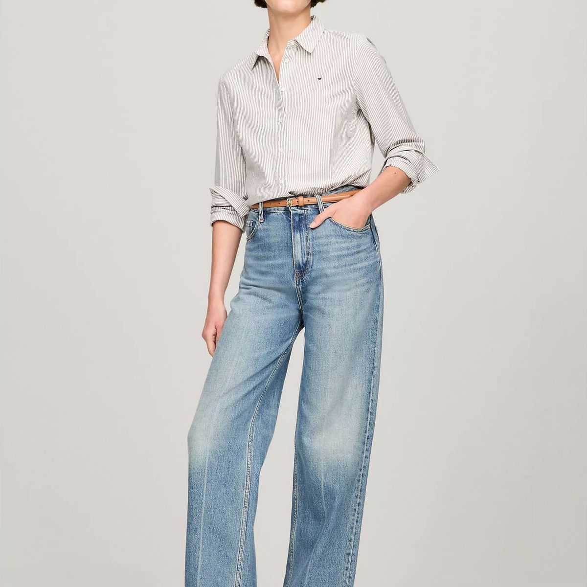 TOMMY HILFIGER - BLUSA W VIS FOULLARD FLEUR SHIRT LS TH