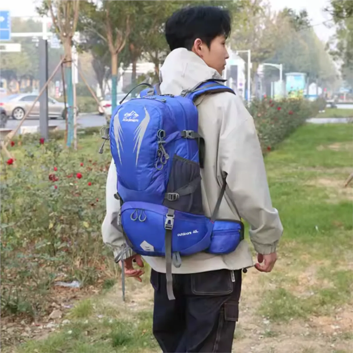 GENERICO - Mochila Trekking 40 Litros Outdoor 061 Montaña Viaje Campamento