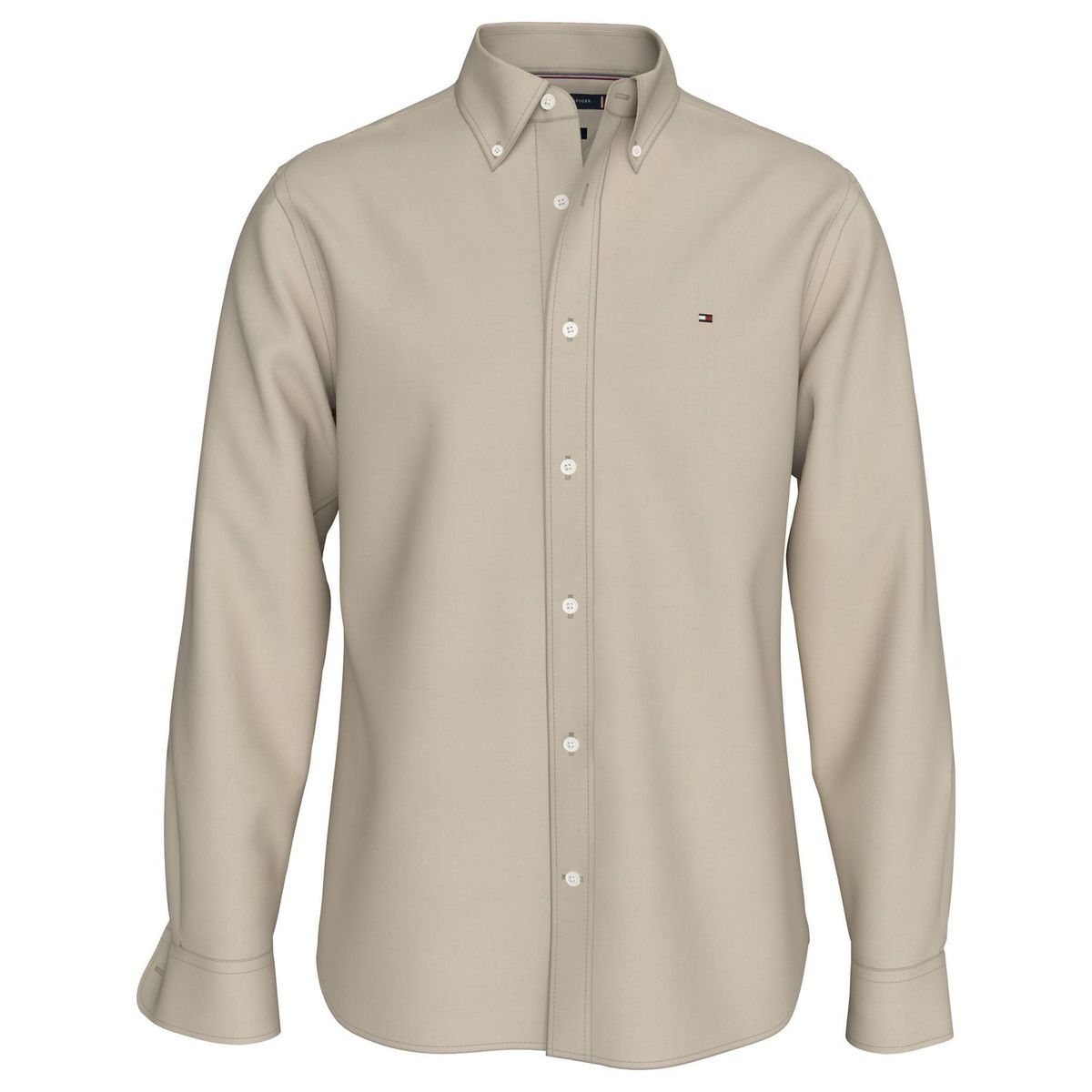 TOMMY HILFIGER - CAMISA WCC HERRINGBONE SOLID RF SHIRT TH