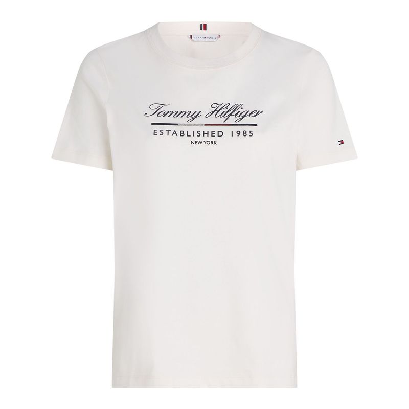 TOMMY HILFIGER - CAMISETA M/C REG SCRIPT GRAPHIC C-NK SS TH