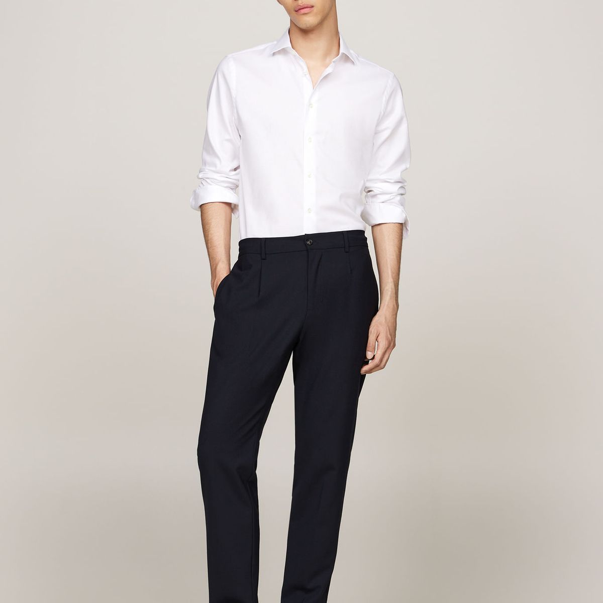 TOMMY HILFIGER - CAMISA FLEX COLLAR DOBBY SF SHIRT TH