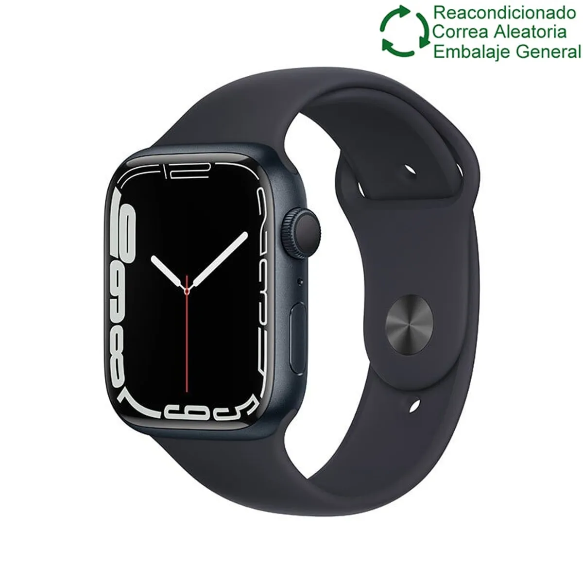 APPLE - Apple Watch Series 7 45mm GPS - Negro Reacondicionado Semi Nuevo
