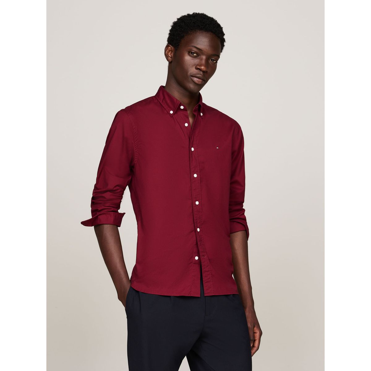 TOMMY HILFIGER - CAMISA FLEX POPLIN RF SHIRT