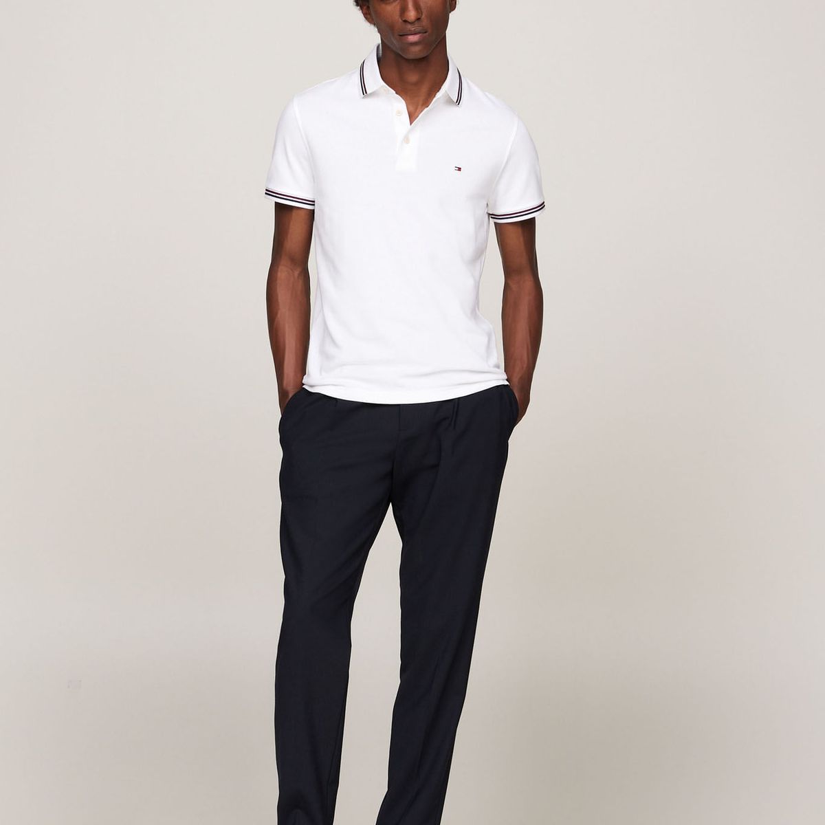 TOMMY HILFIGER - POLO M/C TIPPED SLIM FIT POLO