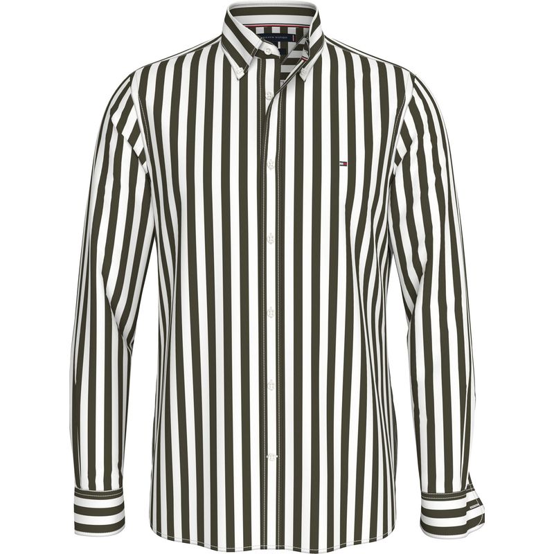 TOMMY HILFIGER - CAMISA OXFORD BOLD STRIPE SF SHIRT TH