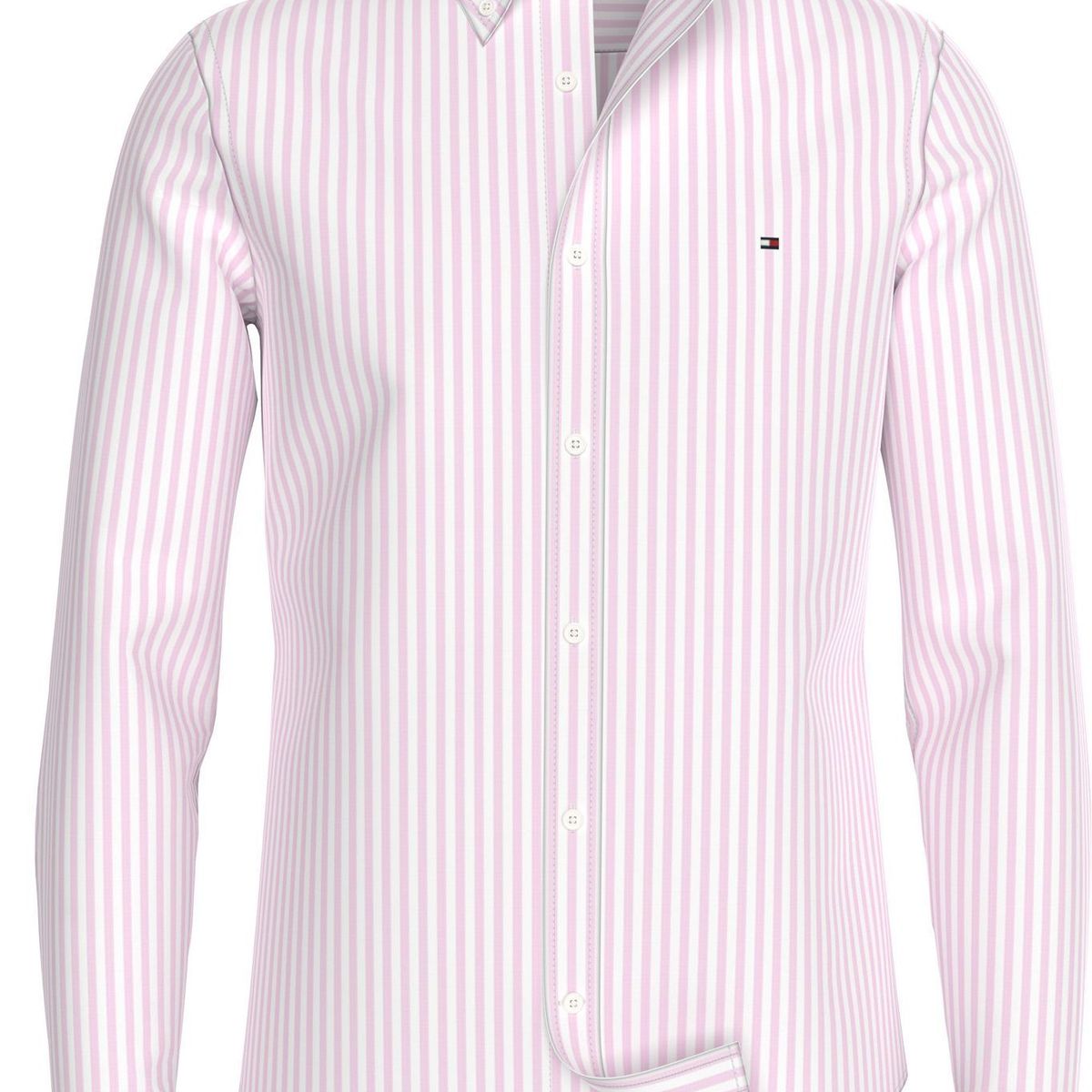 TOMMY HILFIGER - CAMISA CLASSIC POPLIN STRIPE SF SHIRT TH