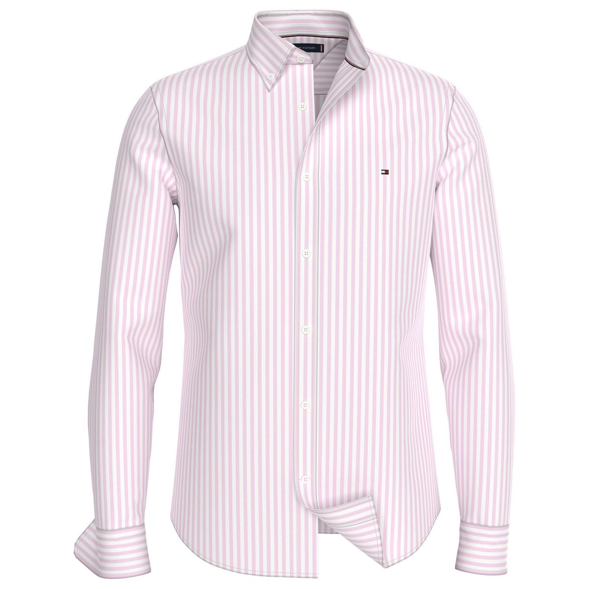 TOMMY HILFIGER - CAMISA CLASSIC POPLIN STRIPE SF SHIRT TH