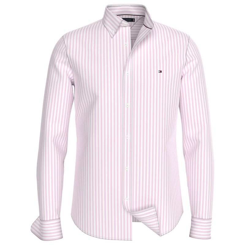 TOMMY HILFIGER - CAMISA CLASSIC POPLIN STRIPE SF SHIRT TH