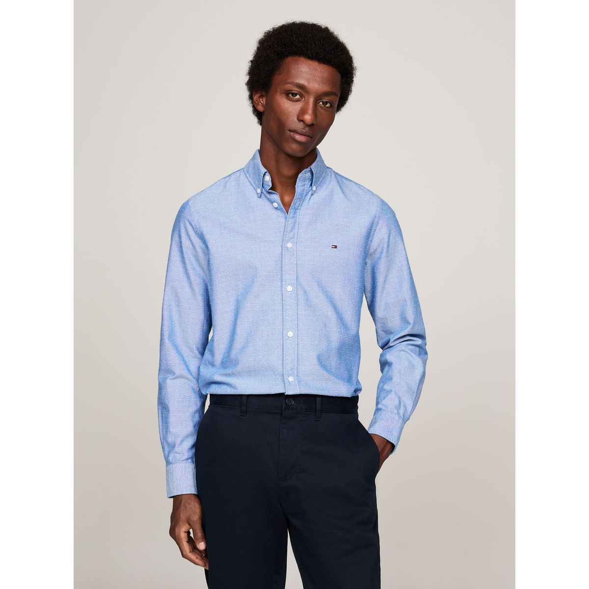 TOMMY HILFIGER - CAMISA OXFORD DOBBY SF SHIRT TH