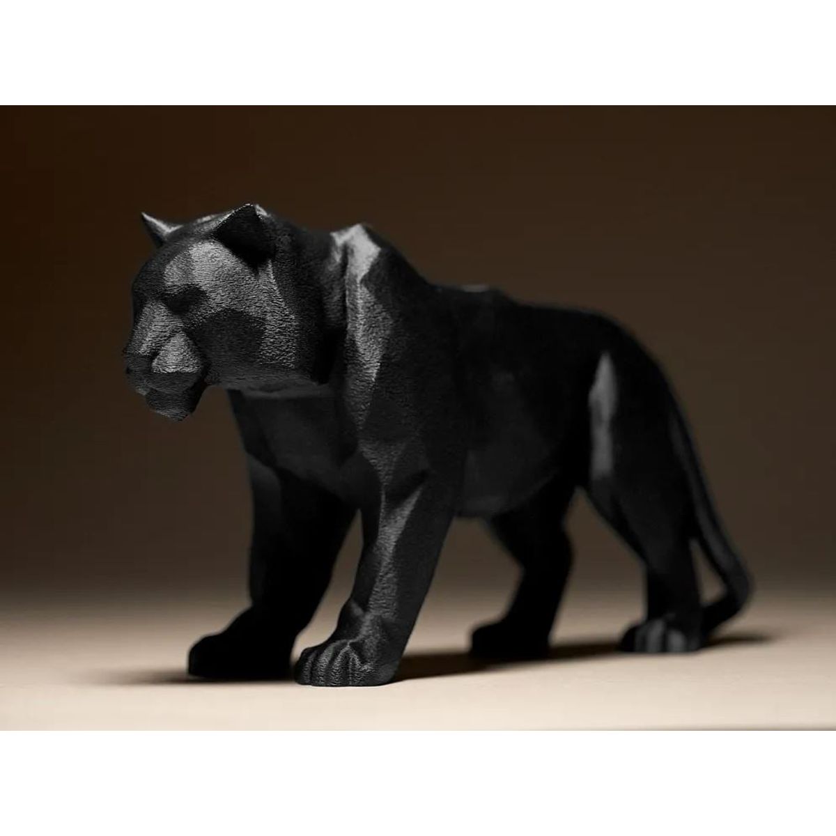 GENERICO - ADORNO EXCLUSIVO TIGRE NEGRO 23cm x 13cm x 42cm